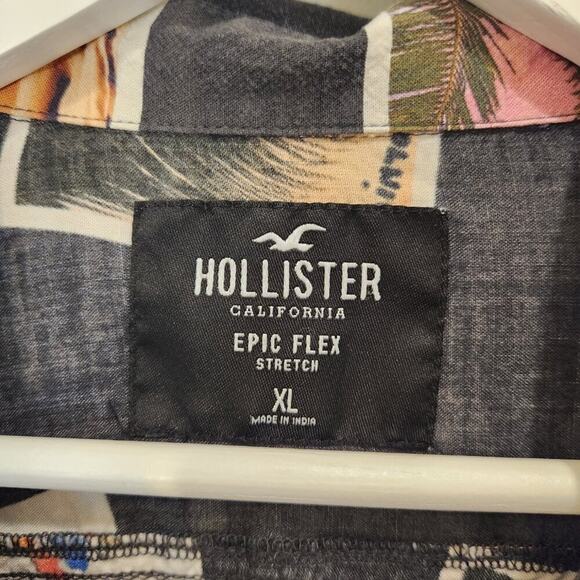 Hollister Epic Flex Stretch Button Shirt Allover Photo Collage - SizeXL - Picture 6 of 6